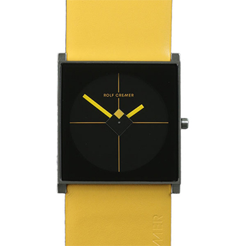 Uhr Roflcremer Cube Yellow